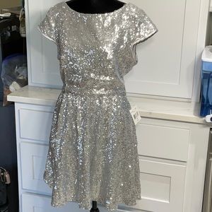 Silver Sequin B. Smart Dress